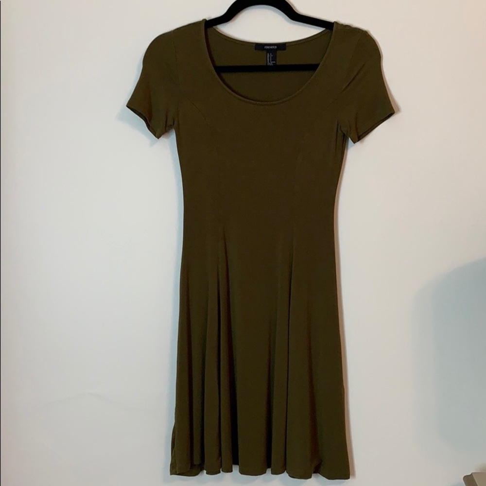Forever 21 army green dress